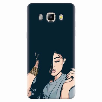 Husa silicon pentru Samsung Galaxy J7 2016, Simple Girl Husa silicon pentru Samsung Galaxy J7 2016, Simple Girl