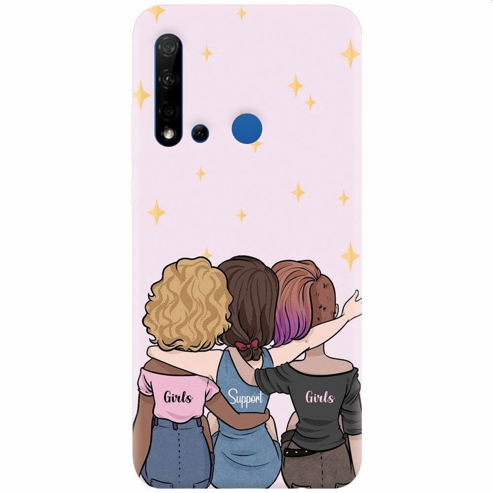 Husa silicon pentru Huawei P20 Lite (2019), Girls Support Girls