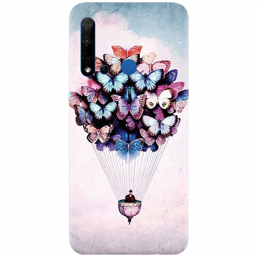 Husa silicon pentru Huawei P20 Lite (2019), Butterfly Baloon