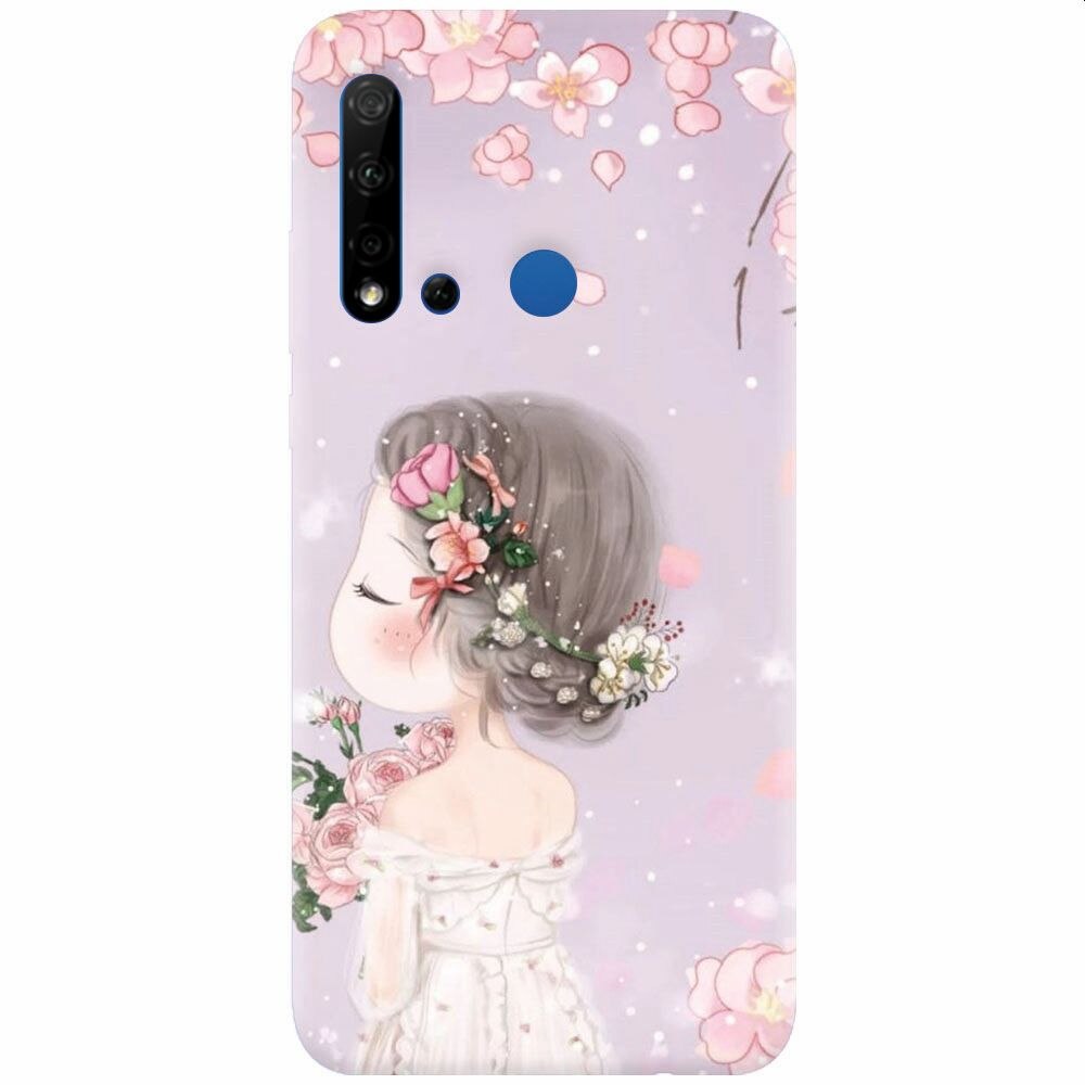 Husa silicon pentru Huawei P20 Lite (2019), Girl 001