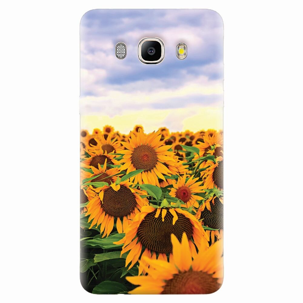 Husa silicon pentru Samsung Galaxy J7 2016, Sunflowers