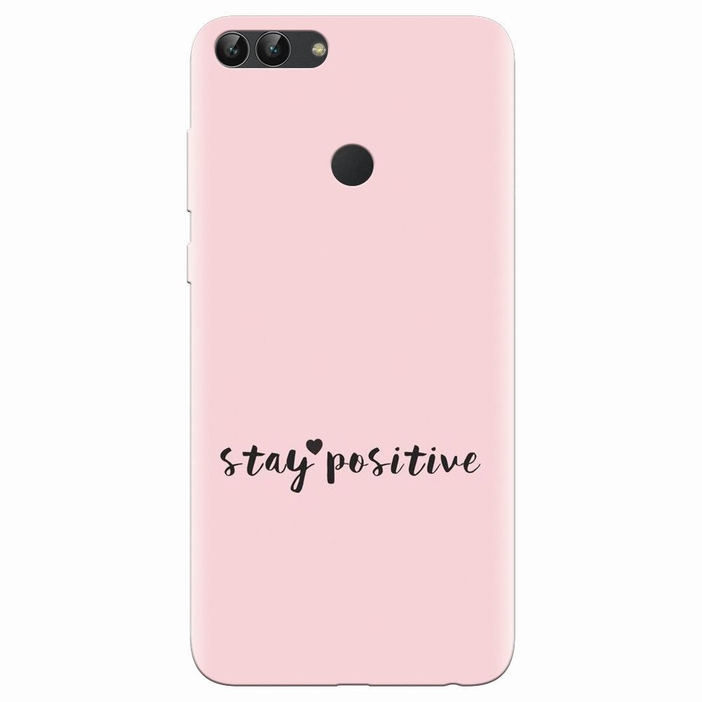 Husa silicon pentru Huawei P Smart, Stay Positive