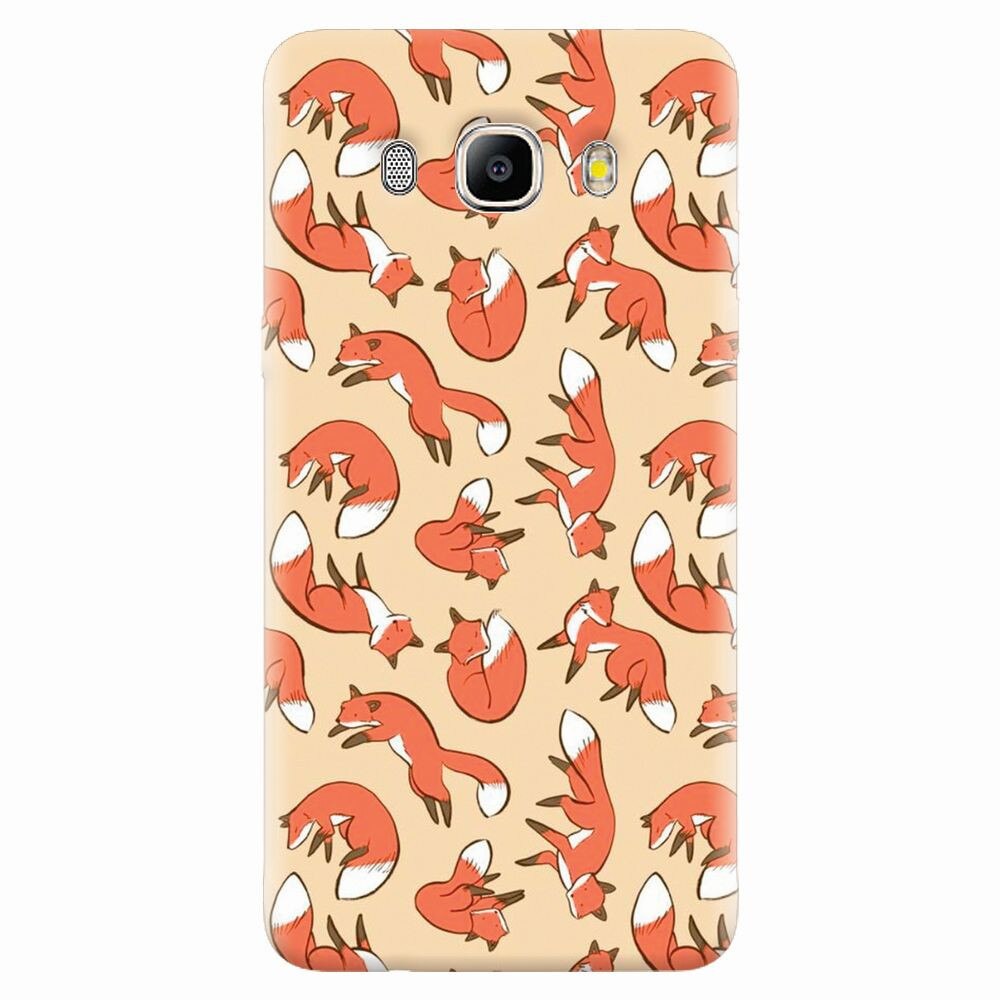 Husa silicon pentru Samsung Galaxy J7 2016, Red Foxes