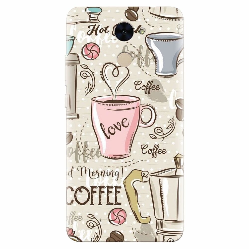 Husa silicon pentru Huawei Nova Lite Plus, Coffe And Donuts