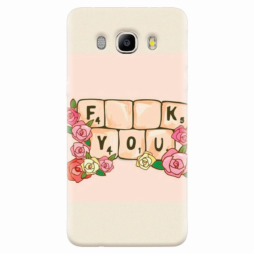 Husa silicon pentru Samsung Galaxy J7 2016, Scrabble