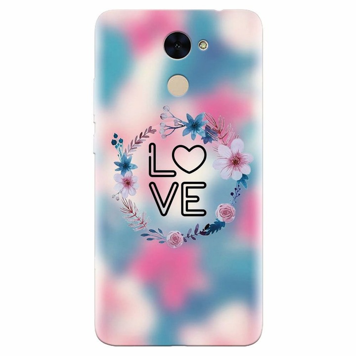 Силиконов кейс съвместим с Huawei Enjoy 7 Plus, Love 001