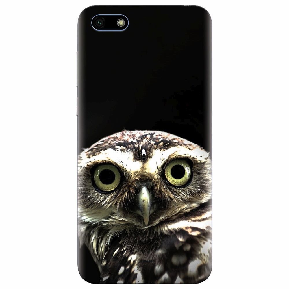 Husa silicon pentru Huawei Y5 Prime 2018, Owl In The Dark