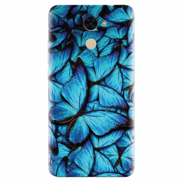 Силиконов кейс за Huawei Enjoy 7 Plus, Blue Butterfly 101