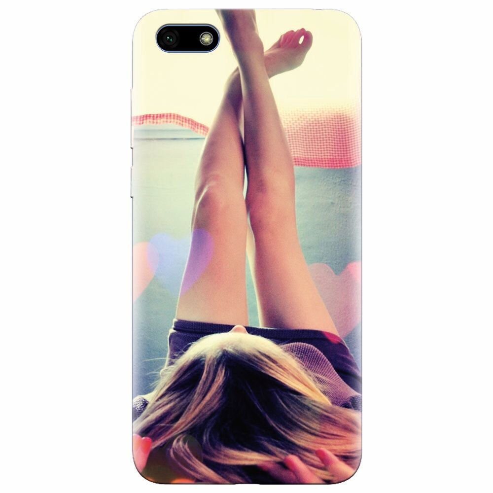 Husa silicon pentru Huawei Y5 Prime 2018, Relax Girl