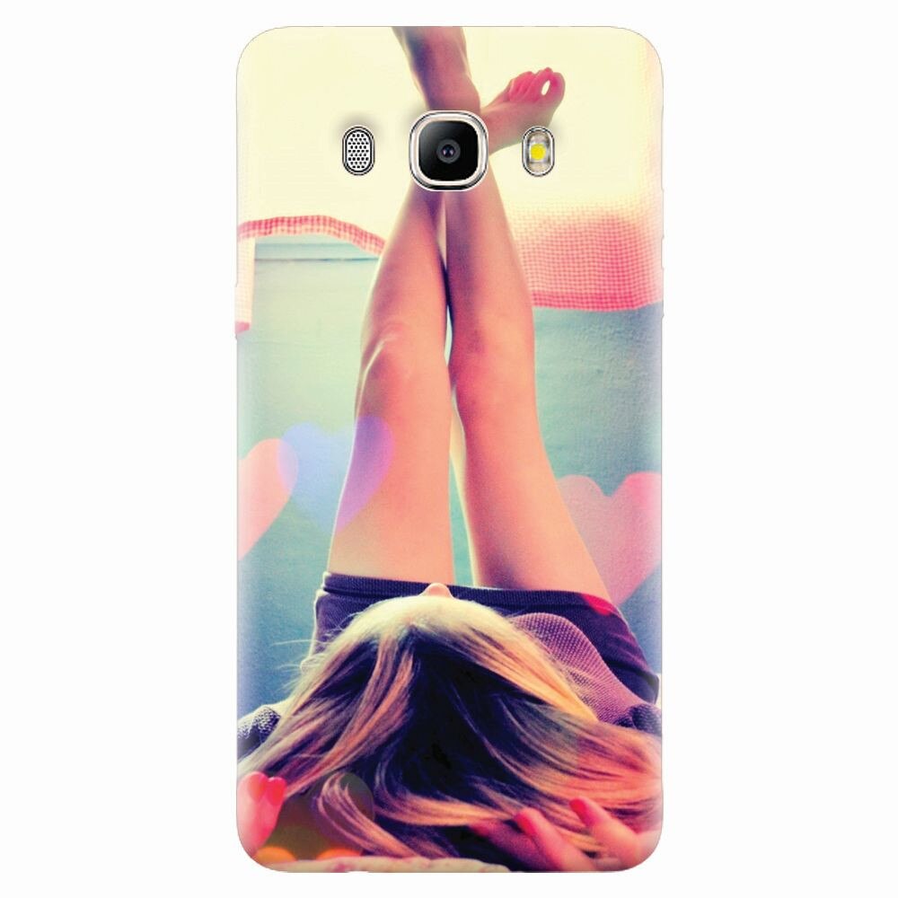 Husa silicon pentru Samsung Galaxy J7 2016, Relax Girl