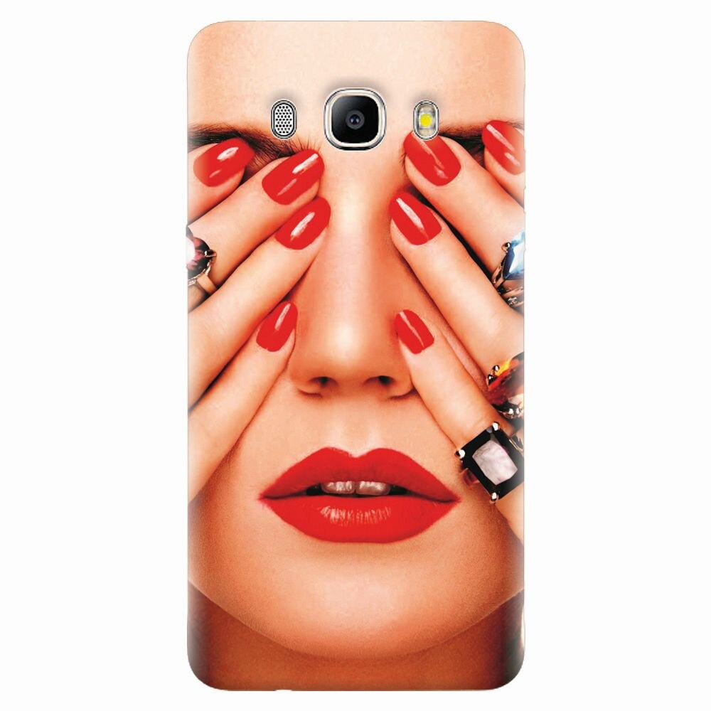 Husa silicon pentru Samsung Galaxy J7 2016, Rings On All Fingers