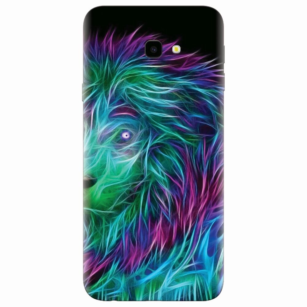 Husa silicon pentru Samsung Galaxy J4 Plus, Abstract Lion 002