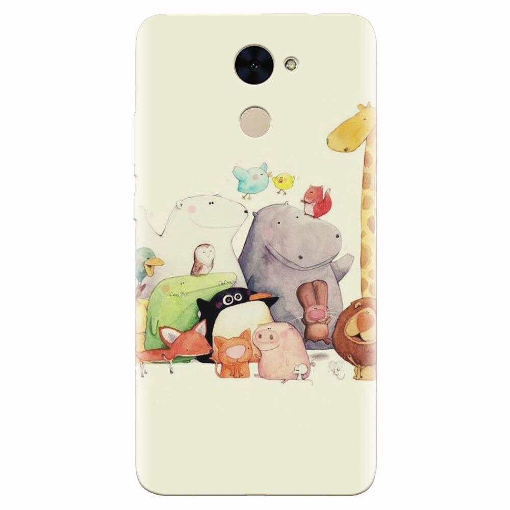 Husa silicon pentru Huawei Nova Lite Plus, Cute Cartoon Animals