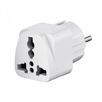 Adaptor priza UK Anglia / US / China / Japonia / Australia / Irlanda la Europa (Romania) 10A, alb Adaptor priza UK Anglia / US / China / Japonia / Australia / Irlanda la Europa (Romania) 10A, alb
