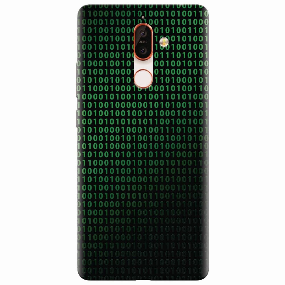 Husa silicon pentru Nokia 7 Plus, Binary Code