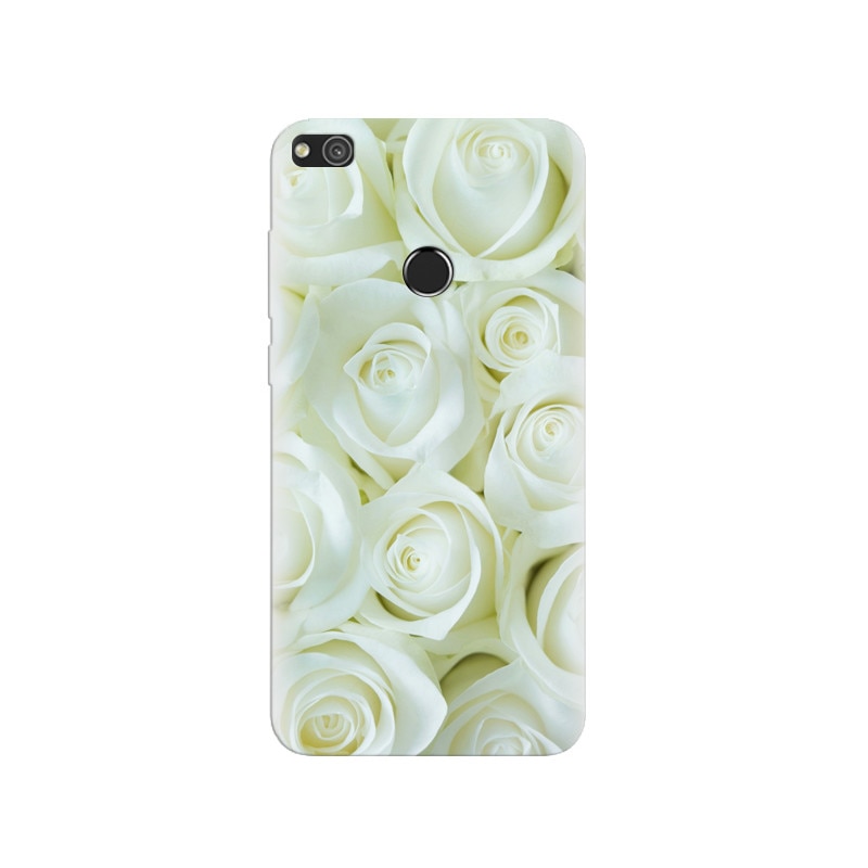 Husa Huawei P8 Lite 2017 White Flower 004