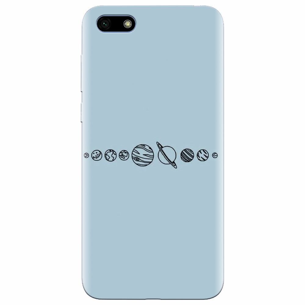 Husa silicon pentru Huawei Y5 Prime 2018, Planets