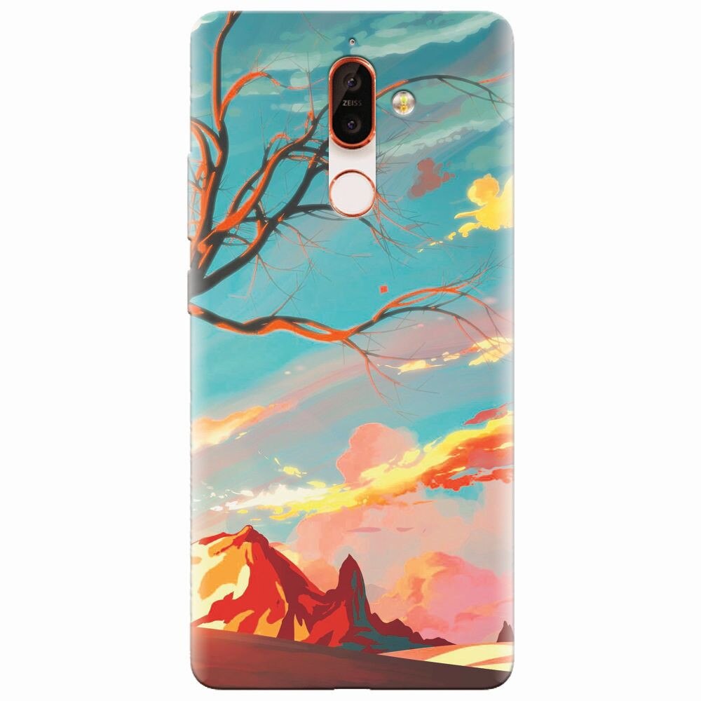 Husa silicon pentru Nokia 7 Plus, Artistic Landscape