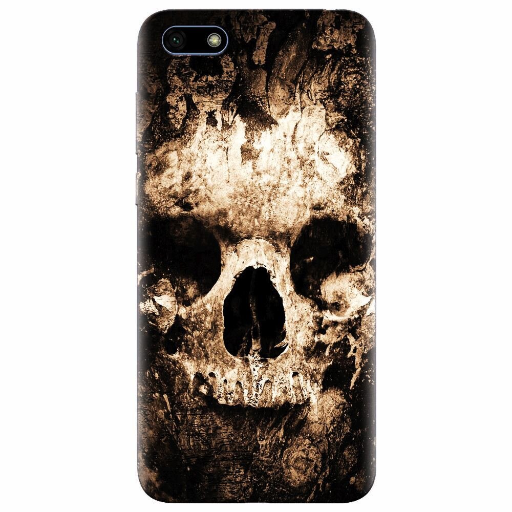 Husa silicon pentru Huawei Y5 Prime 2018, Zombie Skull