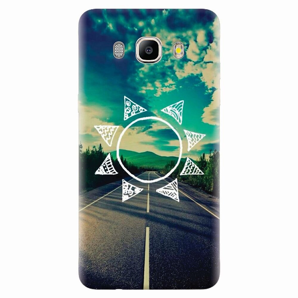 Husa silicon pentru Samsung Galaxy J7 2016, Sun On The Road