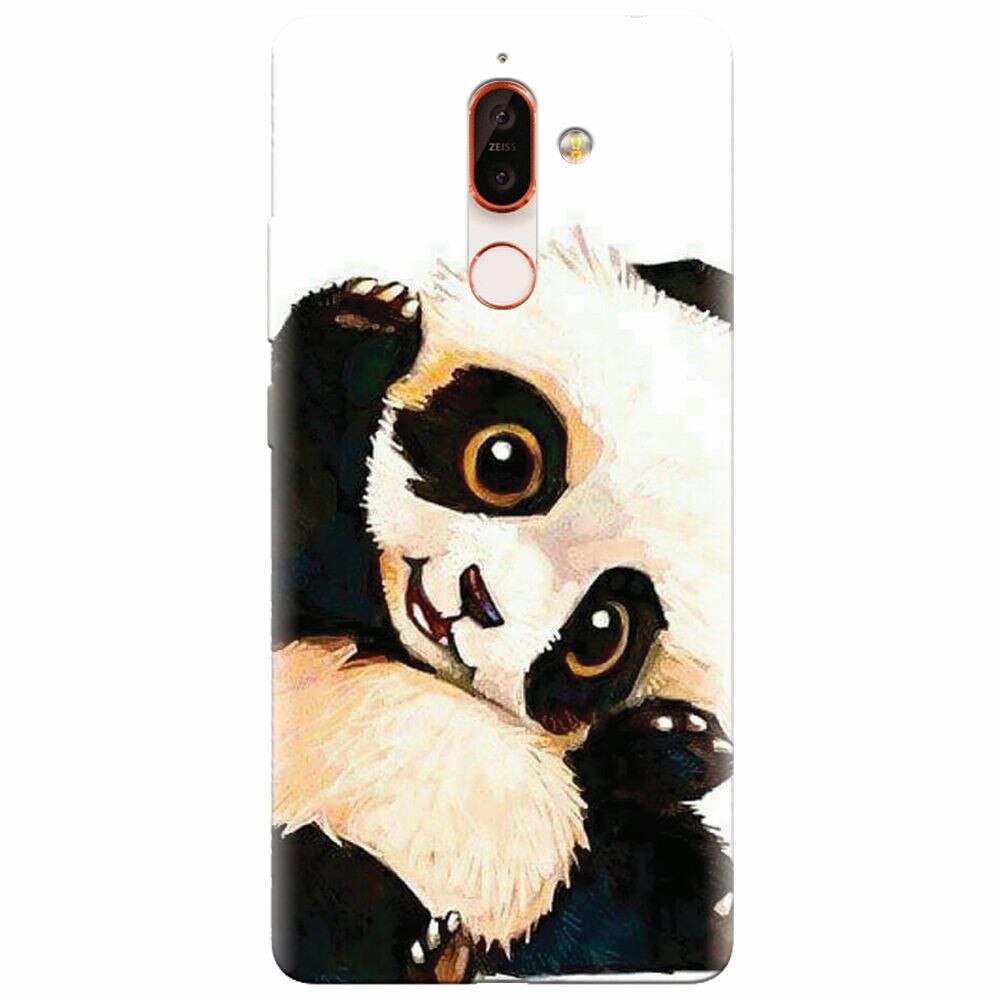 Husa silicon pentru Nokia 7 Plus, Baby Panda 002
