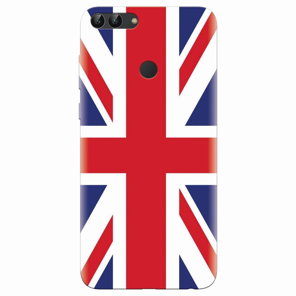 Husa silicon pentru Huawei P Smart, UK Flag Illustration
