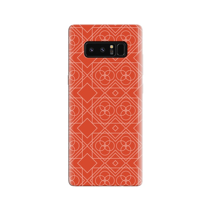 Силиконов кейс, съвместим с Samsung Galaxy Note 8 - модел Arabic Orange