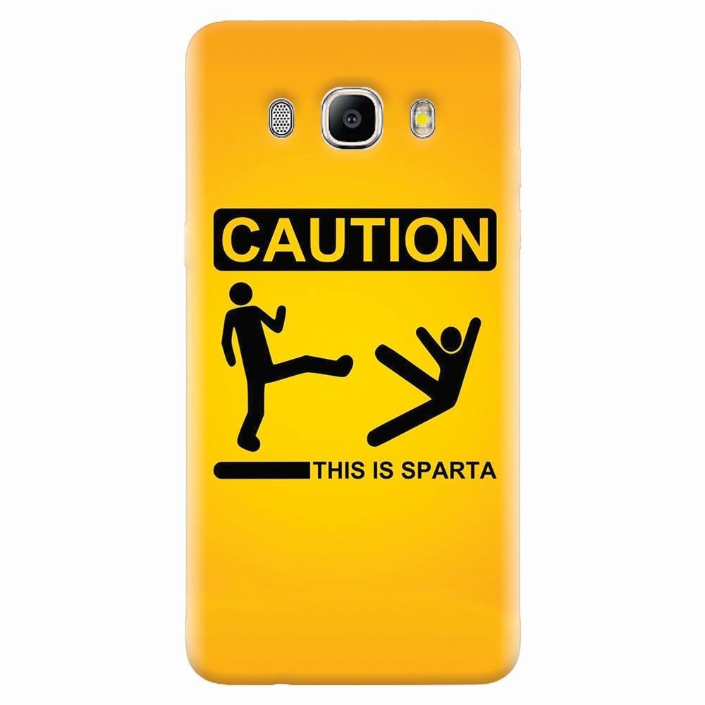 Husa silicon pentru Samsung Galaxy J7 2016, This Is Sparta Funny Illustration