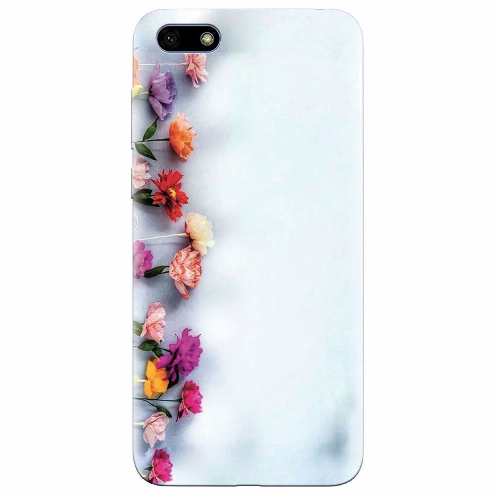 Husa silicon pentru Huawei Y5 Prime 2018, Flowers