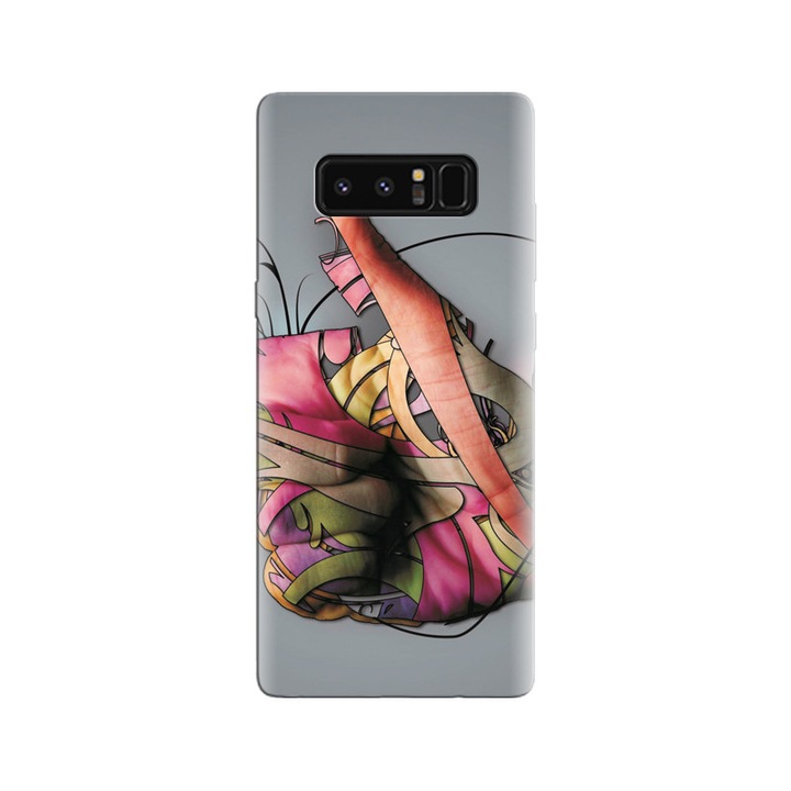 Силиконов калъф, съвместим с Samsung Galaxy Note 8 - Beautiful Hand Art High Quality модел