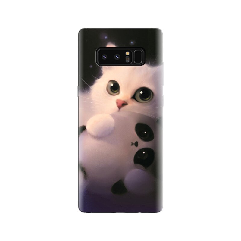 Husa Samsung Note 8 Beautiful Art Of White Cat And Panda Hqs