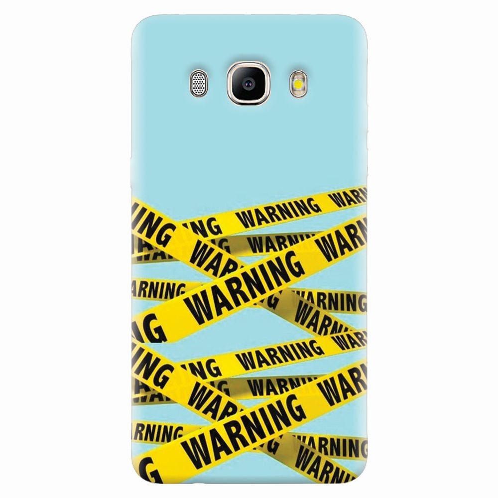 Husa silicon pentru Samsung Galaxy J7 2016, Warning