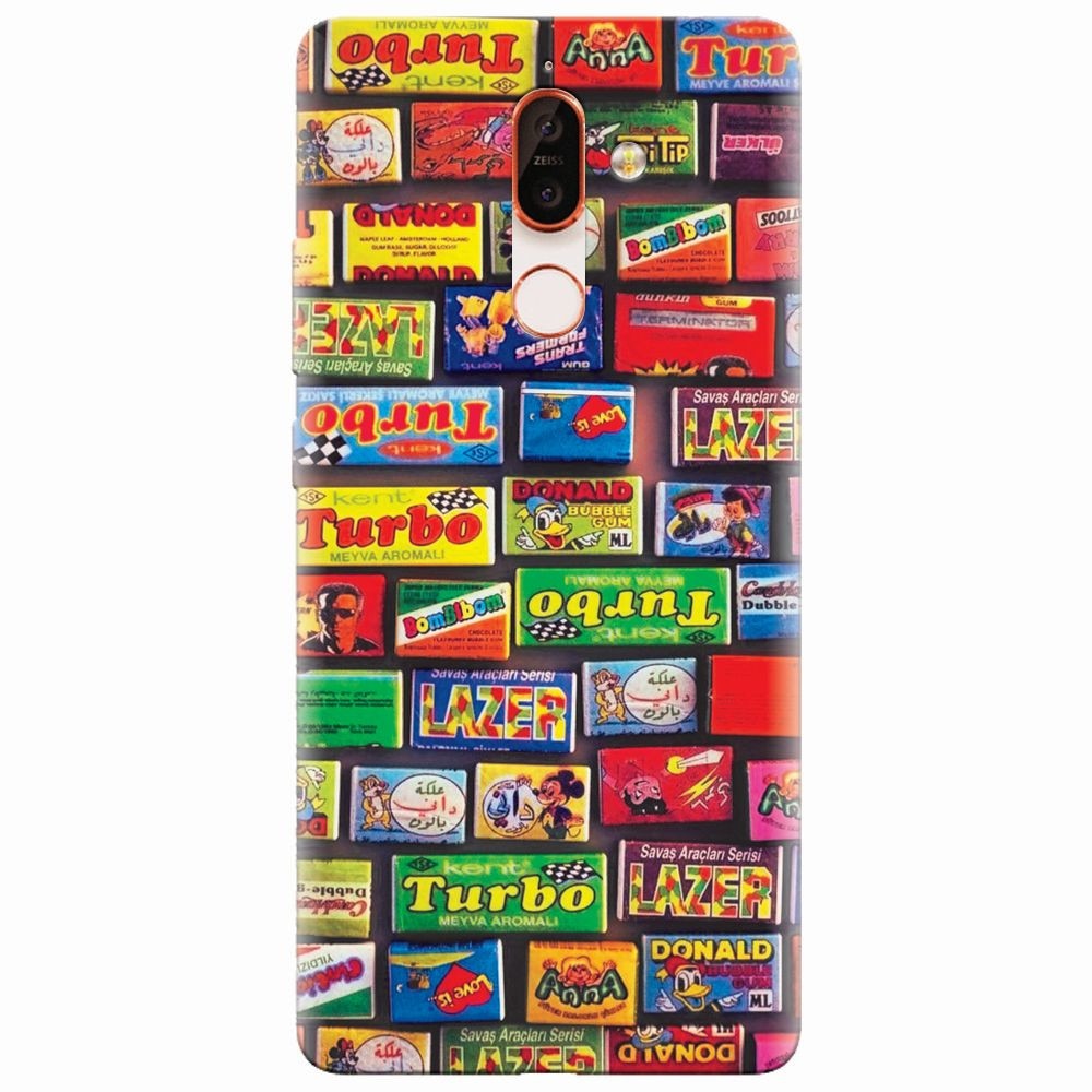 Husa silicon pentru Nokia 7 Plus, Chewing Gum Turbo