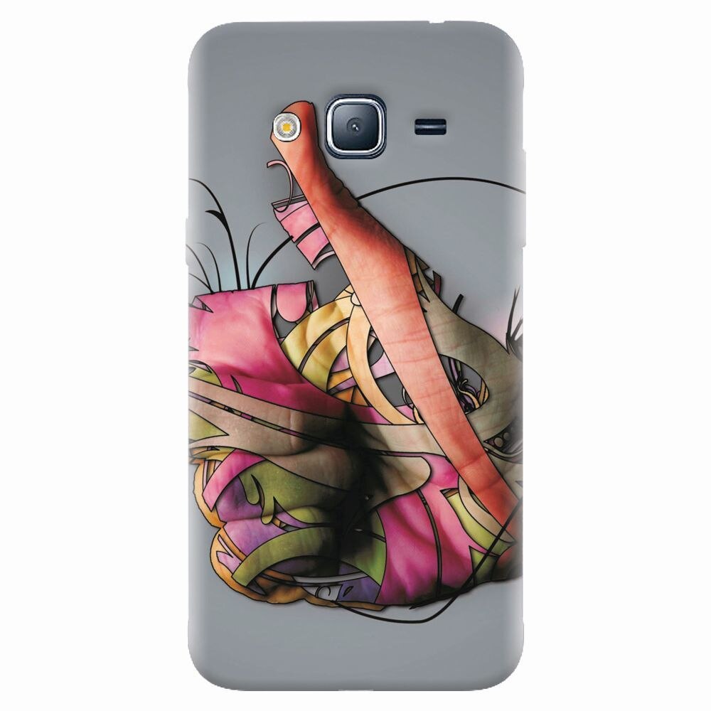 Husa silicon pentru Samsung Galaxy J7 2015, Beautiful Hand Art