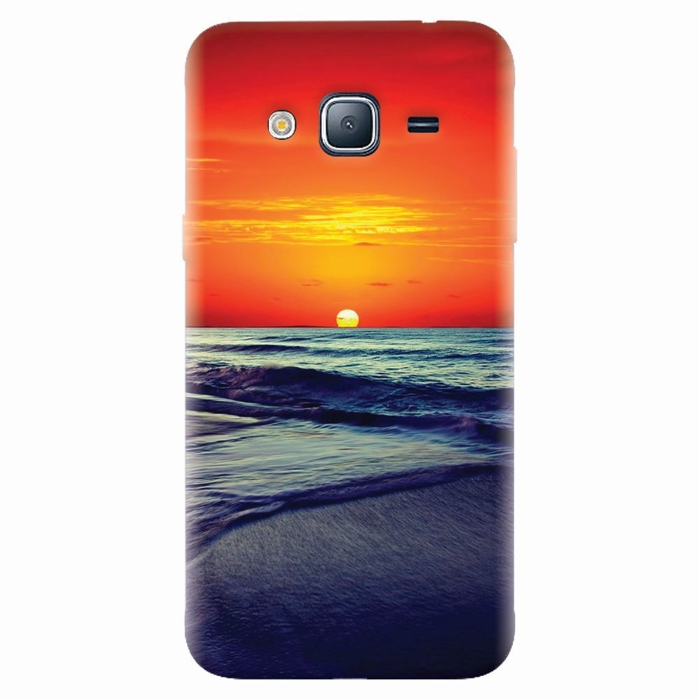 Husa silicon pentru Samsung Galaxy J7 2015, Ocean Sunset