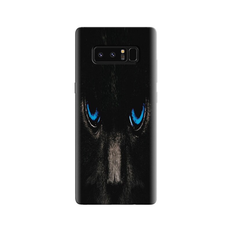 Husa Samsung Note 8 Black Cat With Blue Eyes