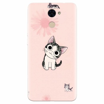 Husa silicon pentru Huawei Nova Lite Plus, Cute Cat 101 Husa silicon pentru Huawei Nova Lite Plus, Cute Cat 101