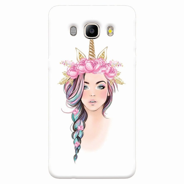 Силиконов калъф за Samsung Galaxy J7 2016, Unicorn Girl