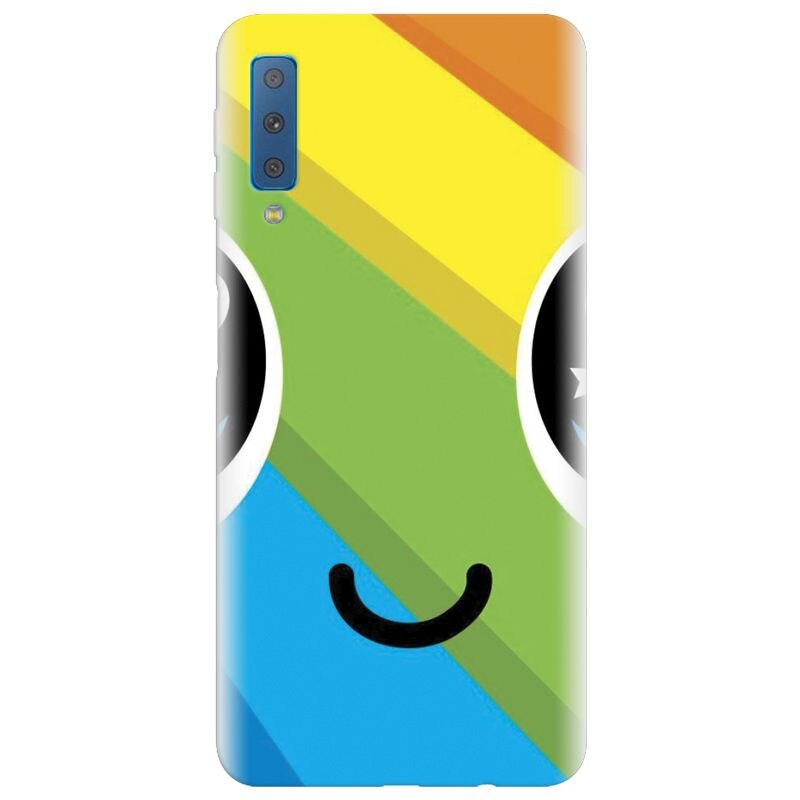 Husa silicon pentru Samsung Galaxy A7 2018, Happy Face