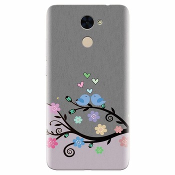 Husa silicon pentru Huawei Nova Lite Plus, Bird Love Husa silicon pentru Huawei Nova Lite Plus, Bird Love