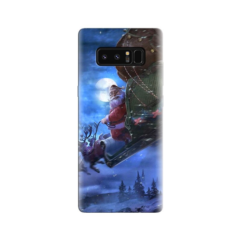 Husa Samsung Note 8 Christmas Santa Claus Sledge Illustration