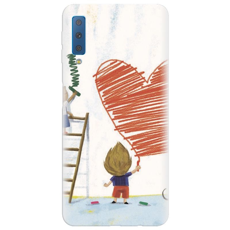 Husa silicon pentru Samsung Galaxy A7 2018, I Love You Creatures