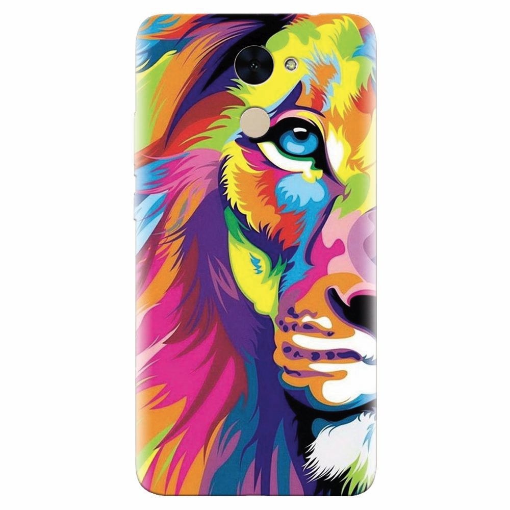 Husa silicon pentru Huawei Nova Lite Plus, Colorfull Lion 002