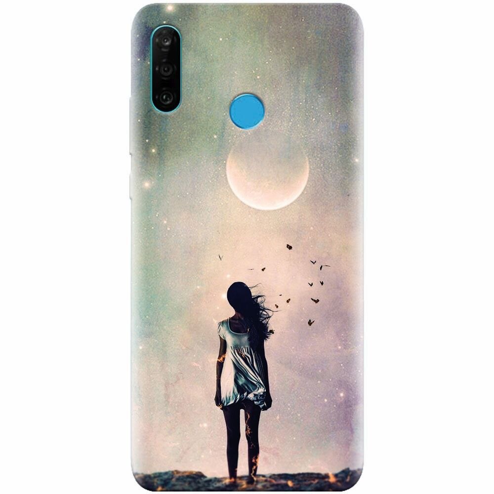 Husa silicon pentru Huawei P30 Lite, Alone Woman Cgi Hd K