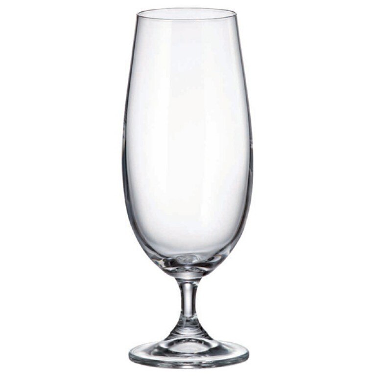 Set 6 pahare bere, Bohemia Glass Sylvia, Cristalit, 380 ml