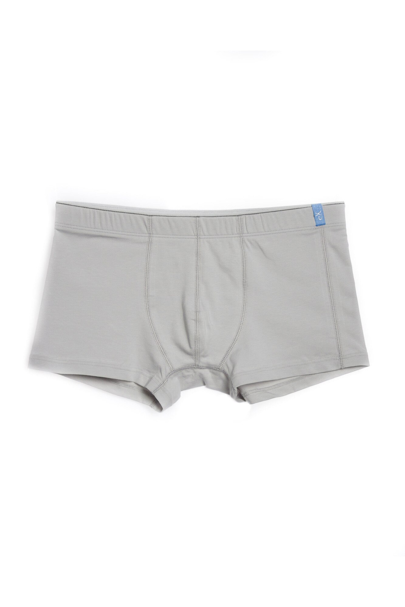 Boxeri barbati BIJU 0505, Ascuns Elastic, gri deschis, Alb