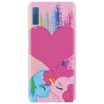 Husa silicon pentru Samsung Galaxy A7 2018, Pinkie Kiss Husa silicon pentru Samsung Galaxy A7 2018, Pinkie Kiss