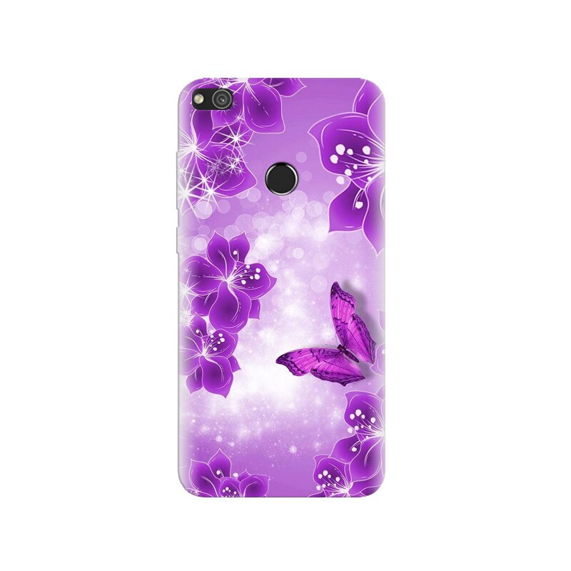 Husa Huawei P8 Lite 2017 Purple Butterfly