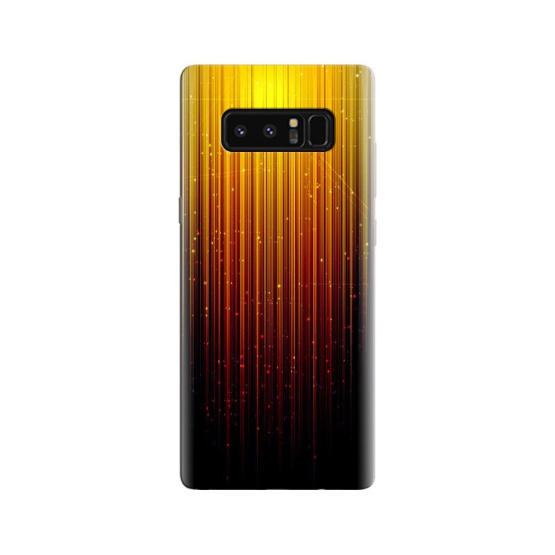 Husa Samsung Note 8 Abstract Orange Rays Of Light Sparkles