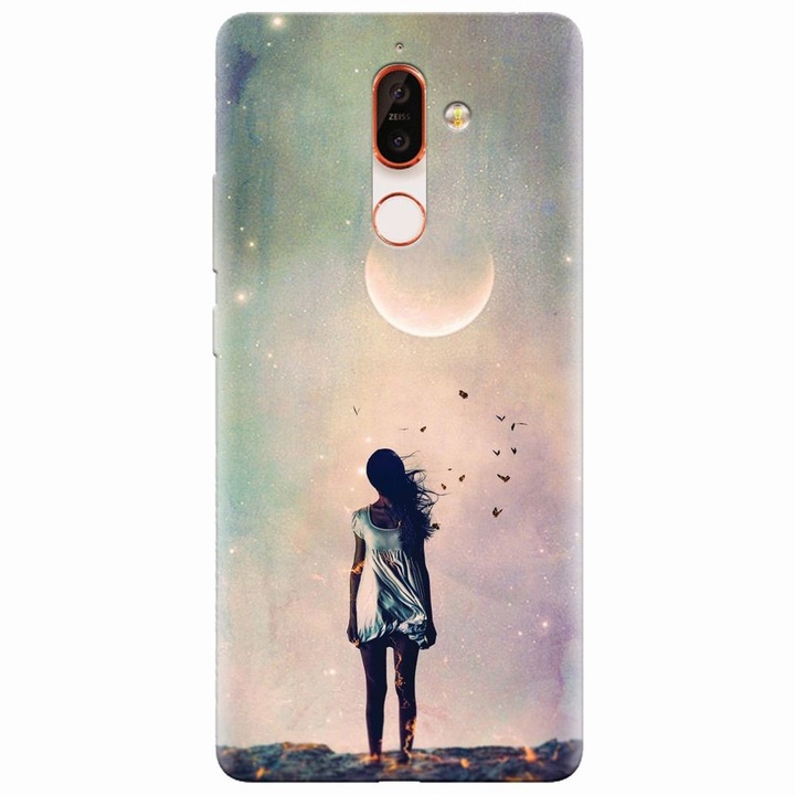 Силиконов кейс за Nokia 7 Plus, Alone Woman Cgi Hd K